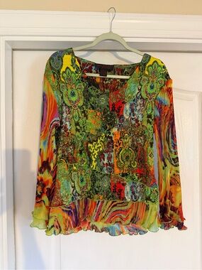 Super Groovy Paisley Tiered Blouse - Women